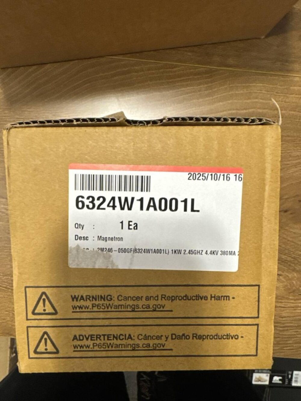 6324W1A001L magnetron LG BRAND NEW SEALED